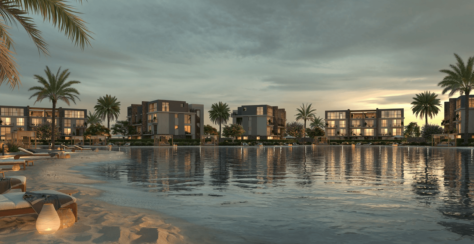 كابينة للبيع في سيلفر ساندس الساحل الشمالي 51 متر | Direct Lagoon